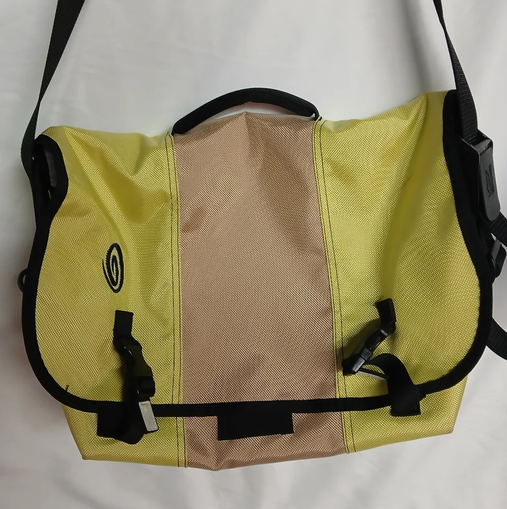 Timburk 2 Yellow and Tan Messenger Bag
